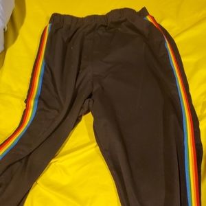Rainbow stripe lounge pant